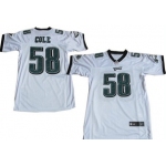 Nike Philadelphia Eagles #58 Trent Cole White Elite Jersey