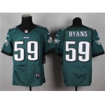 Nike Philadelphia Eagles #59 DeMeco Ryans 2014 Dark Green Elite Jersey