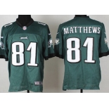 Nike Philadelphia Eagles #81 Jordan Matthews Dark Green Elite Jersey