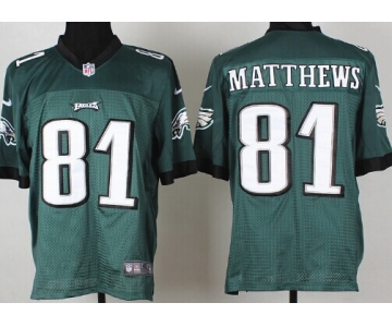 Nike Philadelphia Eagles #81 Jordan Matthews Dark Green Elite Jersey