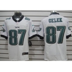 Nike Philadelphia Eagles #87 Brent Celek White Elite Jersey