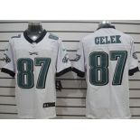 Nike Philadelphia Eagles #87 Brent Celek White Elite Jersey