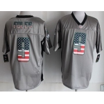 Nike Philadelphia Eagles #9 Nick Foles 2014 USA Flag Fashion Gray Elite Jersey