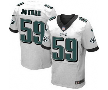 Philadelphia Eagles #59 Seth Joyner White Retired Player NFL Nike Elite Jersey