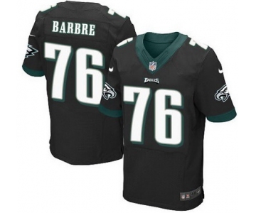 Philadelphia Eagles #76 Allen Barbre Black Alternate NFL Nike Elite Jersey
