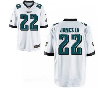 Men's Philadelphia Eagles #22 Sidney Jones IV White Road Stitched NFL Nike Game Jersey