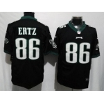 Men's Philadelphia Eagles #86 Zach Ertz Black Alternate Stitched NFL Nike Game Jersey