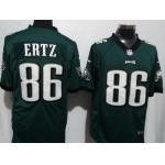 Men's Philadelphia Eagles #86 Zach Ertz Midnight Green Team Color Stitched NFL Nike Game Jersey