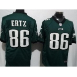 Men's Philadelphia Eagles #86 Zach Ertz Midnight Green Team Color Stitched NFL Nike Game Jersey