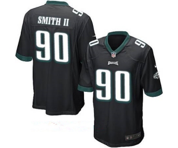 Men's Philadelphia Eagles #90 Marcus Smith II Black Alternate Stitched NFL Nike Game Jersey