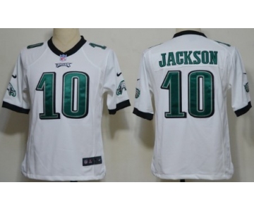 Nike Philadelphia Eagles #10 DeSean Jackson White Game Jersey