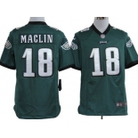 Nike Philadelphia Eagles #18 Jeremy Maclin Dark Green Game Jersey