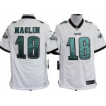 Nike Philadelphia Eagles #18 Jeremy Maclin White Game Jersey