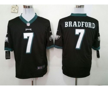Nike Philadelphia Eagles #7 Sam Bradford Black Game Jersey