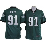 Nike Philadelphia Eagles #91 Fletcher Cox Dark Green Game Jersey