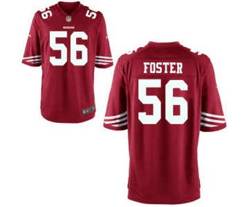 Men's 2017 NFL Draft San Francisco 49ers #56 Reuben Foster Scarlet Red Team Color Stitched NFL Nike Game Jersey