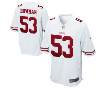 Men's Nike San Francisco 49ers #53 NaVorro Bowman Game White Jersey