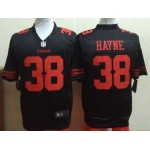 Men's San Francisco 49ers #38 Jarryd Hayne Black Alternate 2015 NFL Nike Game Jersey
