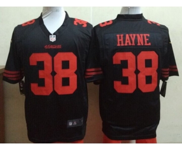 Men's San Francisco 49ers #38 Jarryd Hayne Black Alternate 2015 NFL Nike Game Jersey