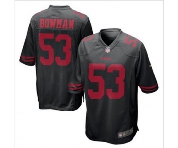 New San Francisco 49ers #53 NaVorro Bowman Black Alternate Game Jersey