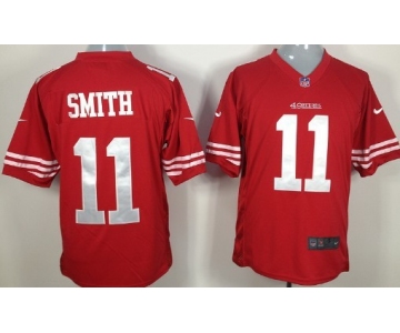Nike San Francisco 49ers #11 Alex Smith Red Game Jersey