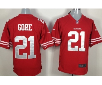 Nike San Francisco 49ers #21 Frank Gore Red Game Jersey