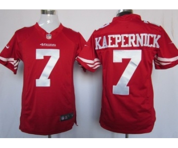 Nike San Francisco 49ers #7 Colin Kaepernick Red Game Jersey