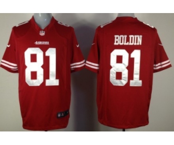 Nike San Francisco 49ers #81 Anquan Boldin Red Game Jersey