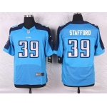 Men's Tennessee Titans #39 Daimion Stafford Light Blue Team Color NFL Nike Elite Jersey