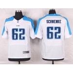 Men's Tennessee Titans #62 Brian Schwenke White Road NFL Nike Elite Jersey