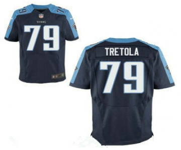Men's Tennessee Titans #79 Sebastian Tretola Navy Blue Alternate Stitched NFL Nike Elite Jersey