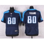 Men's Tennessee Titans #80 Anthony Fasano Navy Blue Alternate NFL Nike Elite Jersey