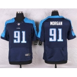 Men's Tennessee Titans #91 Derrick Morgan Navy Blue Alternate NFL Nike Elite Jersey