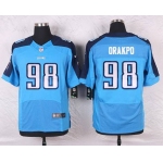 Men's Tennessee Titans #98 Brian Orakpo Light Blue Team Color NFL Nike Elite Jersey