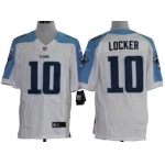 Nike Tennessee Titans #10 Jake Locker White Elite Jersey
