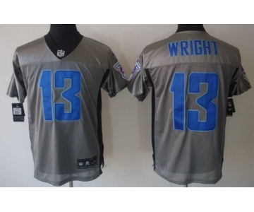 Nike Tennessee Titans #13 Kendall Wright Gray Shadow Elite Jersey