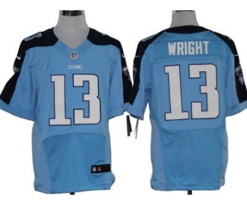 Nike Tennessee Titans #13 Kendall Wright Light Blue Elite Jersey