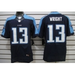 Nike Tennessee Titans #13 Kendall Wright Navy Blue Elite Jersey