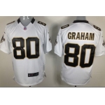 Nike New Orleans Saints #80 Jimmy Graham White Game Jersey