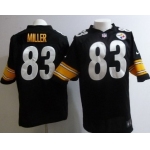 Nike Pittsburgh Steelers #83 Heath Miller Black Game Jersey