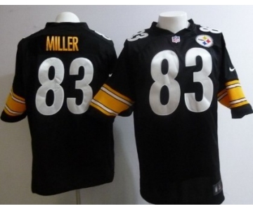 Nike Pittsburgh Steelers #83 Heath Miller Black Game Jersey