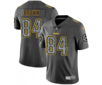 Nike Pittsburgh Steelers #84 Antonio Brown Gray Static Men's NFL Vapor Untouchable Game Jersey
