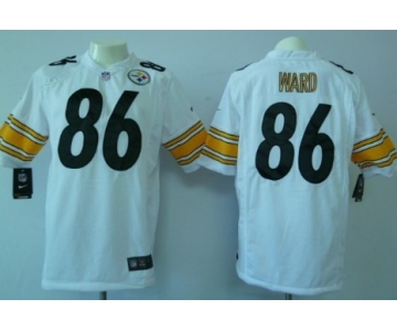 Nike Pittsburgh Steelers #86 Hines Ward White Game Jersey
