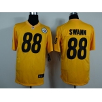 Nike Pittsburgh Steelers #88 Lynn Swann Yellow Game Jersey
