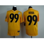 Nike Pittsburgh Steelers #99 Brett Keisel Yellow Game Jersey