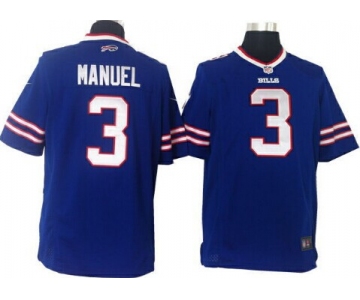 Nike Buffalo Bills #3 EJ Manuel 2013 Light Blue Game Jersey
