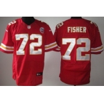 Nike Kansas City Chiefs #72 Eric Fisher Red Elite Jersey