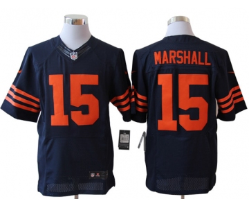 Size 60 4XL-Brandon Marshall Chicago Bears #15 Blue&Orange Stitched Nike Elite NFL Jerseys