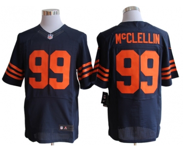 Size 60 4XL-McClellin Chicago Bears #99 Blue&Orange Stitched Nike Elite NFL Jerseys