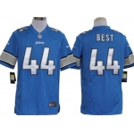 Nike Detroit Lions#44 Jahvid Best Light Blue Game Jersey